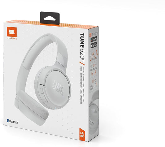 JBL TUNE 520BT CUFFIE BLUETOOTH ON-EAR STEREO PIEGHEVOLI  MICROFONO E COMANDI SU PADIGLIONE CON VOICE AWARE, JBL PURE BASS, CONNESSIONE MULTIPOINT EAN: 6925281963667