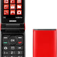 TELEFONO CELLULARE PER ANZIANI FACILE A CONCHIGLIA BRONDI MAGNUM 4 ROSSO