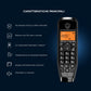 MOTOROLA TELEFONO CORDLESS CON VIVAVOCE BLOCCO CHIAMATE DISPLAY ILLUMINATO S1202 NERO