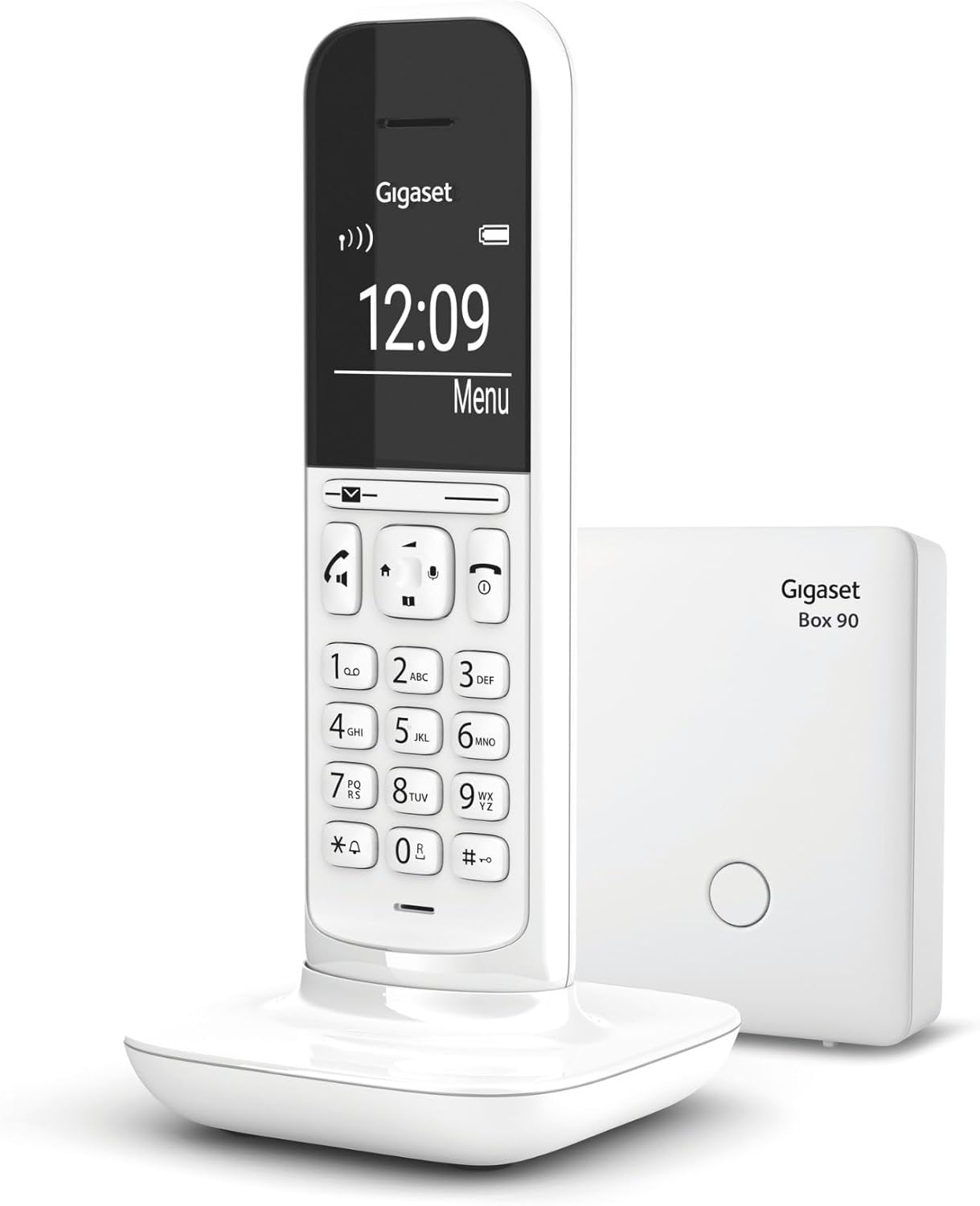 GIGASET TELEFONO CORDLESS CON VIVAVOCE BLOCCO CHIAMATE BIANCO CL390