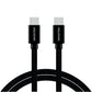 SWISSTEN CAVO DATI TESSILE RINFORZATO NERO USB-C / USB-C 2,0 MT 3A 71528201