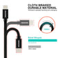 SWISSTEN CAVO DATI TESSILE RINFORZATO NERO USB-C / USB-C 2,0 MT 3A 71528201