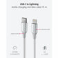SWISSTEN CAVO DATI INTRECCIATO USB-C / LIGHTNING DA 1,5MT 3A 71529204