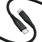 SWISSTEN CAVO DATI GOMMATO USB-C / USB-C NERO DA 1,5 MT 3A 60W 71532010