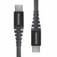 SWISSTEN CAVO DATI KEVLAR ANTRACITE USB-C / USB-C DA 1,5 MT 3A 60W 71542010