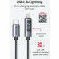 SWISSTEN CAVO DATI LCD USB-C / LIGHTNING DA 1,5 MT 3A 30W 71551076