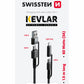 SWISSTEN CAVO DATI KEVLAR 4 IN 1 DA 1,5MT 3A 74501101
