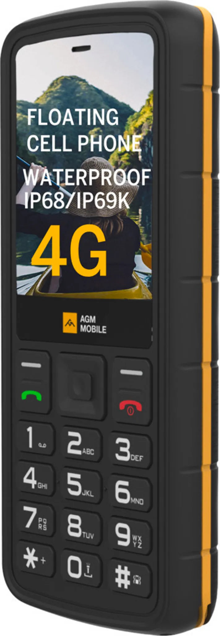 TELEFONO CELLULARE AGM M9 FLOATING 4G RUGGED RINFORZATO RESISTENTE GALLEGGIANTE