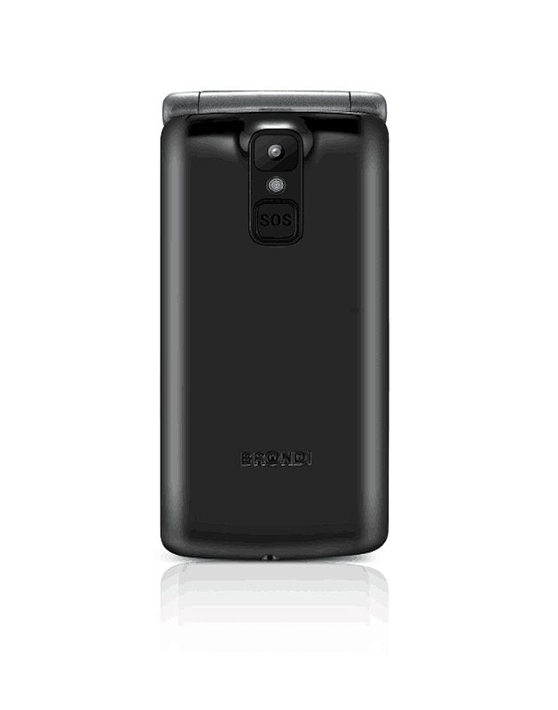 TELEFONO CELLULARE PER ANZIANI FACILE A CONCHIGLIA CON TASTO SOS BRONDI AMICO SINCERO