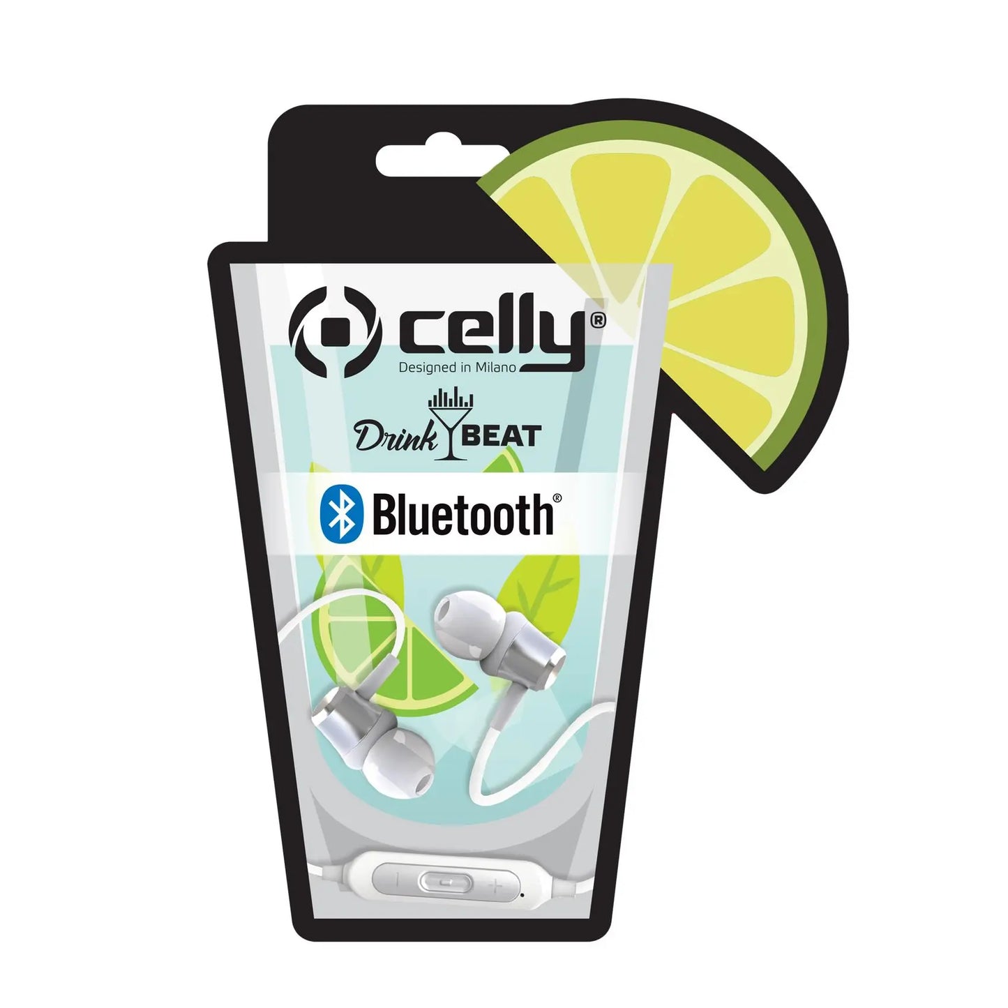 CELLY AURICOLARI STEREO BLUETOOTH 5.O BIANCHI DRINK BEAT DRINKBHMOJITOWH