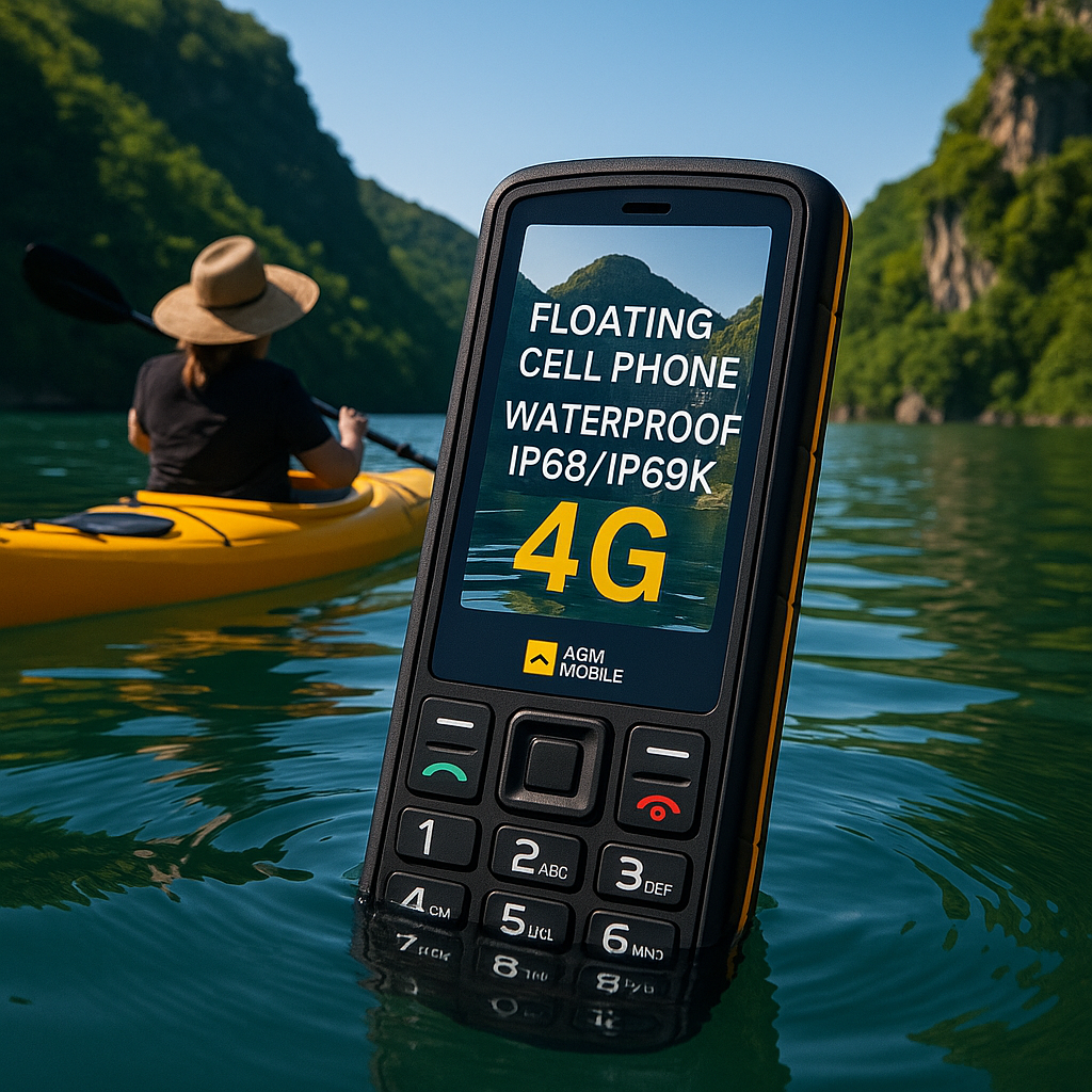 TELEFONO CELLULARE AGM M9 FLOATING 4G RUGGED RINFORZATO RESISTENTE GALLEGGIANTE