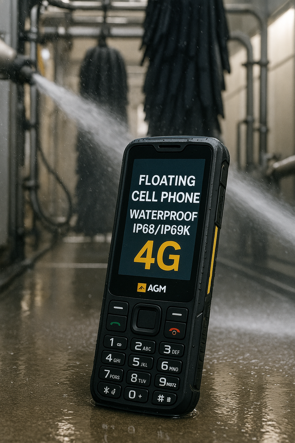 TELEFONO CELLULARE AGM M9 FLOATING 4G RUGGED RINFORZATO RESISTENTE GALLEGGIANTE