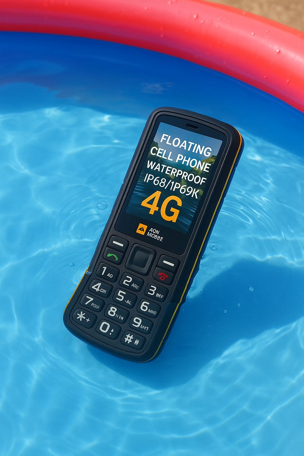 TELEFONO CELLULARE AGM M9 FLOATING 4G RUGGED RINFORZATO RESISTENTE GALLEGGIANTE