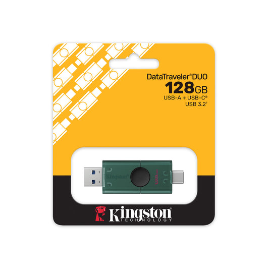 KINGSTON PENDRIVE DATA TRAVELER DUO USB Type-A e USB Type-C 128GB USB 3.2 DTDEG2/128GB