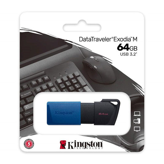 KINGSTON PENDRIVE DATA TRAVELER EXODIA M 64GB USB 3.2 GEN1 DTXM/64GB