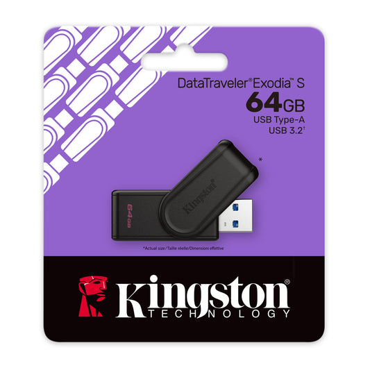 KINGSTON PENDRIVE DATA TRAVELER EXODIA S 64GB USB 3.2 GEN1 DTXS/64GB
