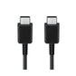 SAMSUNG CAVO DATI ORIGINALE NERO USB-C / USB-C 1,0 MT 3A EP-DA705BBEGWW