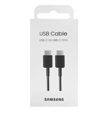 SAMSUNG CAVO DATI ORIGINALE NERO USB-C / USB-C 1,0 MT 3A EP-DA705BBEGWW