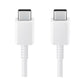 SAMSUNG CAVO DATI ORIGINALE BIANCO USB-C / USB-C DA 1,80 MT 3A COLORE EP-DX310JWEGEU
