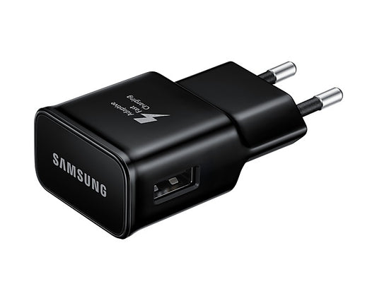 SAMSUNG CARICABATTERIE ORIGINALE UNIVERSALE USB-A NERO 15W EP-TA20EBENGEU