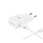 SAMSUNG CARICABATTERIE ORIGINALE USB-A BIANCO 15W EP-TA20EWEUGWW CON CAVO MICRO USB
