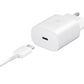 SAMSUNG CARICABATTERIE ORIGINALE USB-C SUPER FAST CHARGING 25W CON CAVO USB-C USB-C EP-TA800XWEGWW