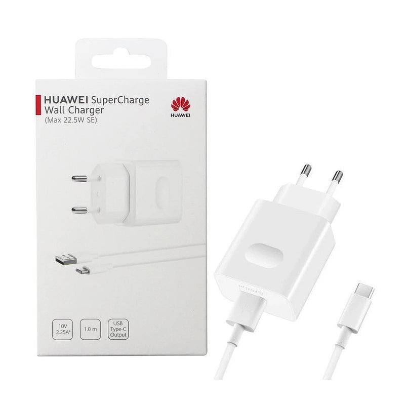 HUAWEI CARICABATTERIE ORIGINALE USB-A SUPER CHARGE 22.5W HW-100225E00 CON CAVO USB-A USB-C