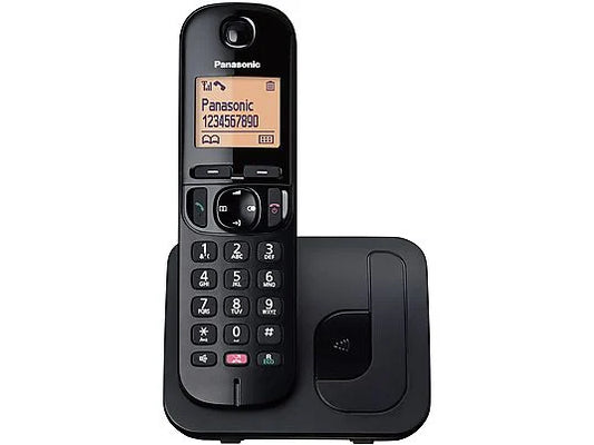 PANASONIC TELEFONO CORDLESS CON VIVAVOCE BLOCCO CHIAMATE  NERO KX-TGC250JTB