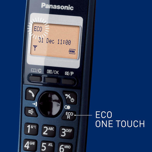 PANASONIC TELEFONO CORDLESS CON VIVAVOCE COLORE BLU KX-TGC2511JTC
