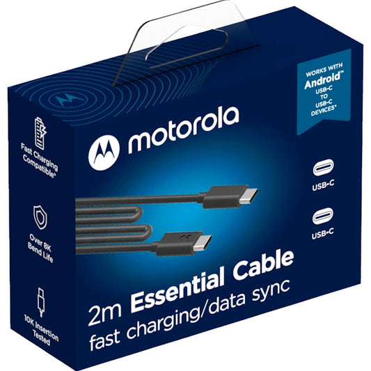 MOTOROLA CAVO DATI ORIGINALE USB-C USB-C 2,0 MT NERO SJC00CCB20