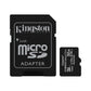 KINGSTON microSDHC 32GB CANVAS SELECT PLUS CLASSE 10 SDCS2/32GB CON ADATTATORE