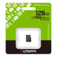 KINGSTON microSDHC 128GB CANVAS SELECT PLUS CLASSE 10 SDCS3/128GB Gen3