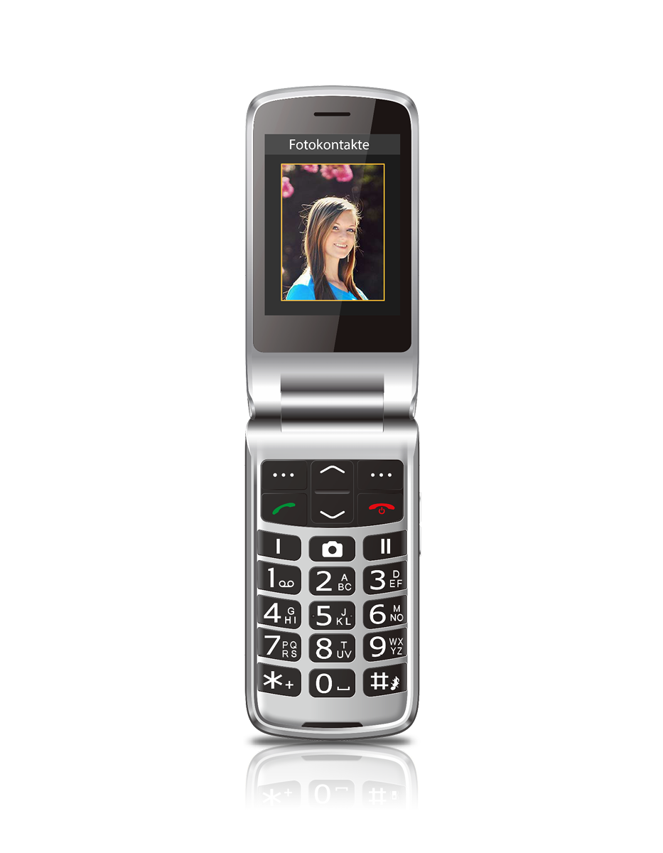 TELEFONO CELLULARE A CONCHIGLIA BEAFON SL645 L4G TE CON BASE DI RICARICA E TASTI GRANDI