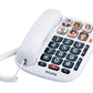 ALCATEL TELEFONO CON FILO VIVAVOCE TASTI GRANDI MEMORIE DIRETTE DISPLAY BIANCO