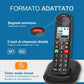 ALCATEL TELEFONO CORDLESS CON VIVAVOCE TASTI E NUMERI GRANDI MEMORIE DIRETTE ASCOLTO AMPLIFICATO XL685 NERO