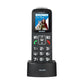 TELEFONO CELLULARE PER ANZIANI FACILE CON TASTO SOS BRONDI AMICO FLASH BLACK  NERO