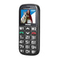 TELEFONO CELLULARE PER ANZIANI FACILE CON TASTO SOS BRONDI AMICO UNICO + NERO