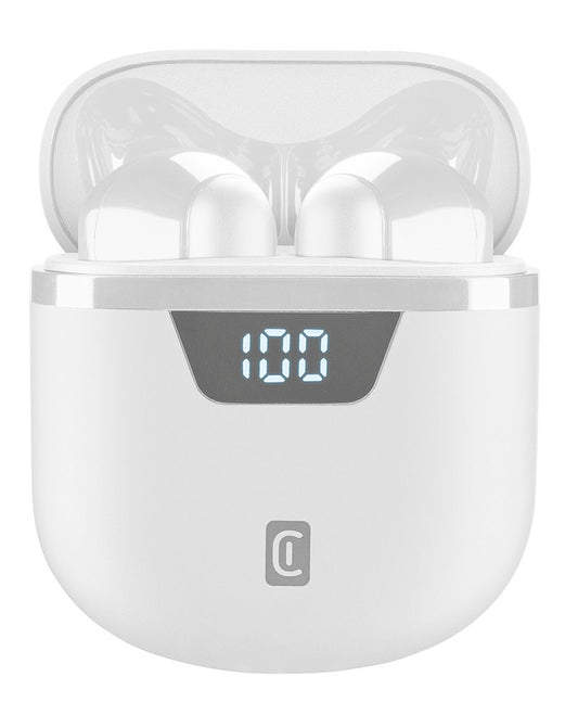 CELLULARLINE AURICOLARI TWS STEREO CON DISPLAY BIANCHI SEEK BTSEEKTWSW