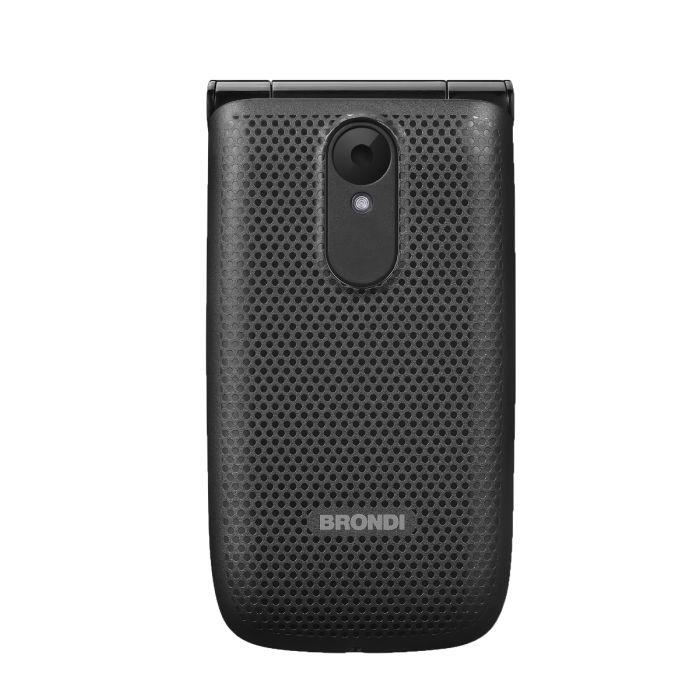 TELEFONO CELLULARE PER ANZIANI FACILE A CONCHIGLIA BRONDI MAGNUM 4 NERO