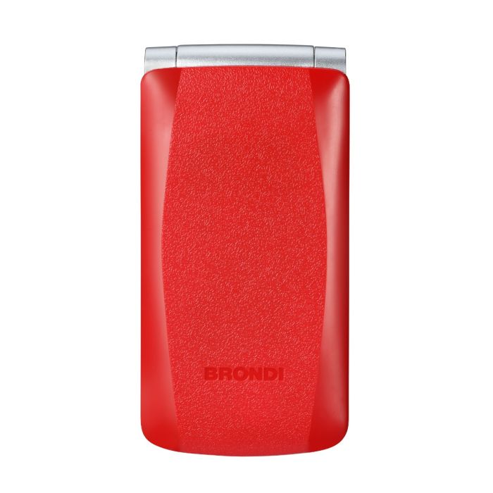 TELEFONO CELLULARE PER ANZIANI FACILE A CONCHIGLIA BRONDI FOX S ROSSO