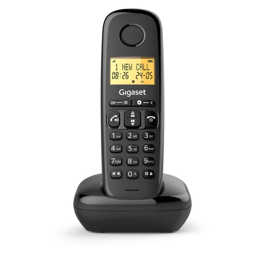 TELEFONO CORDLESS COLORE NERO GIGASET BASIC 100 S30852-H3206-D201