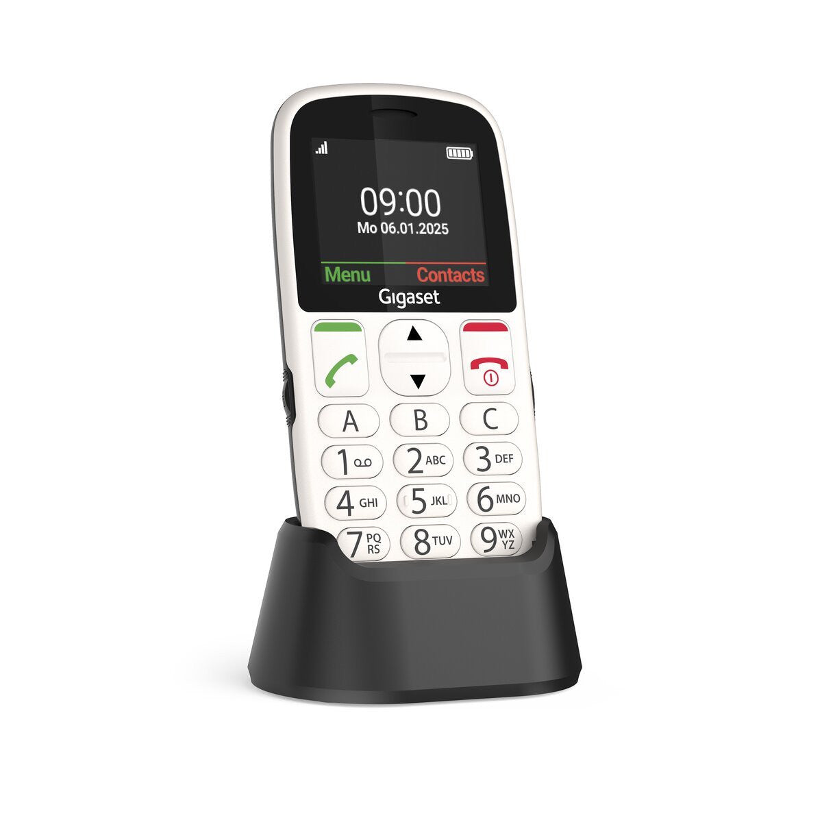 TELEFONO CELLULARE PER ANZIANI FACILE CON TASTO SOS GIGASET GL395 BIANCO