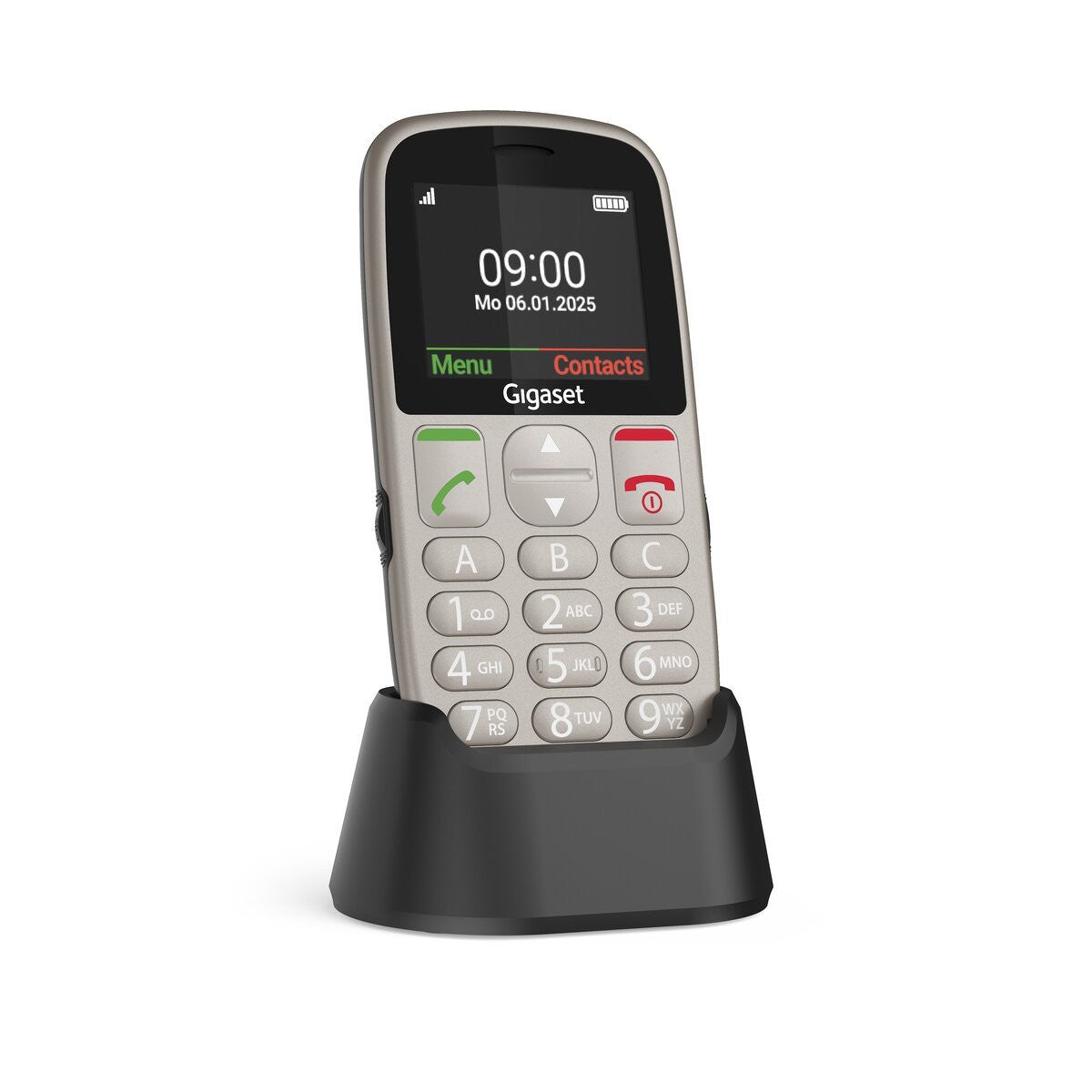TELEFONO CELLULARE PER ANZIANI FACILE CON TASTO SOS GIGASET GL395 SILVER