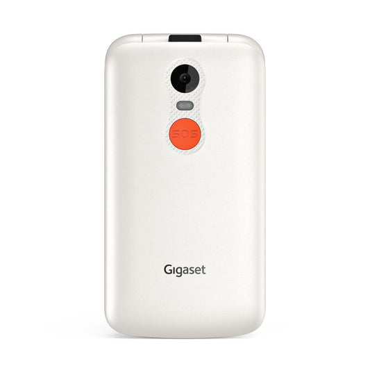 TELEFONO CELLULARE PER ANZIANI FACILE A CONCHIGLIA CON TASTO SOS GIGASET GL595 BIANCO