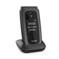TELEFONO CELLULARE PER ANZIANI 4G FACILE A CONCHIGLIA CON TASTO SOS GIGASET GL795 NERO
