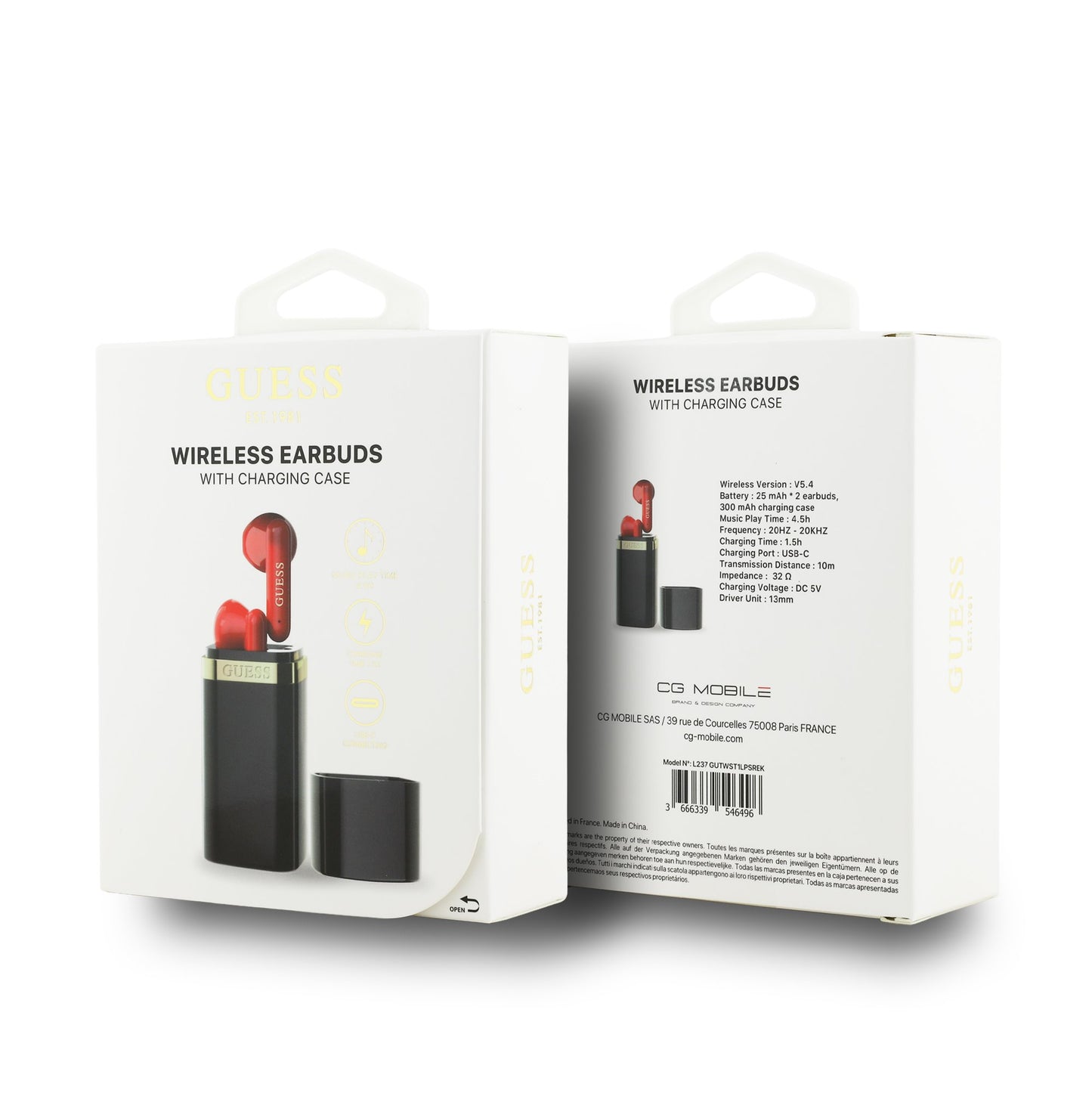 GUESS EARBUDS AURICOLARI STEREO BLUETOOTH