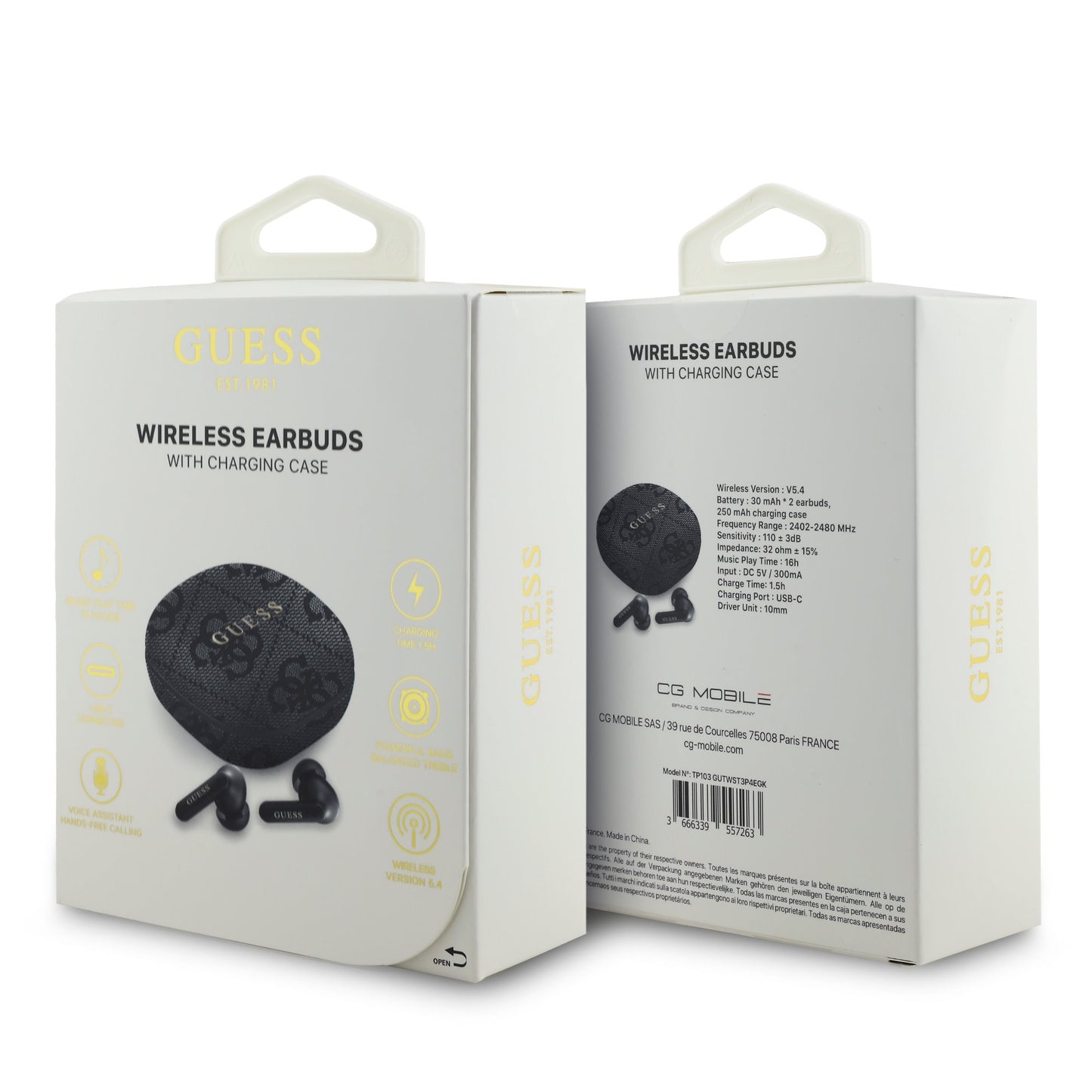 GUESS EARBUDS AURICOLARI STEREO BLUETOOTH