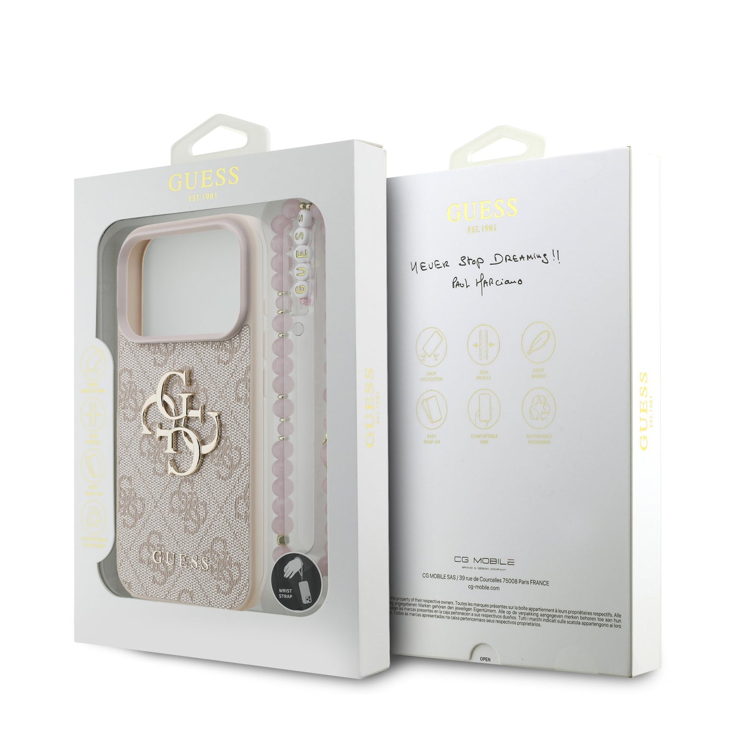 GUESS COVER IPHONE 17 PRO MAX CON CORDINO DA POLSO