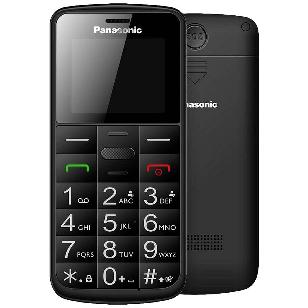 TELEFONO CELLULARE PER ANZIANI FACILE CON TASTO SOS PANASONIC KX-TU110 NERO