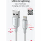 SWISSTEN CAVO DATI INTRECCIATO USB-A / LIGHTNING DA 1,5MT 3A 71523310